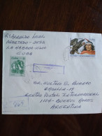 Delcampe - 2reg Letter Cuba.argentina.chile Related.colon Stamps.condor Bird.native Yv 3167.2792.  E 8reg Post By Sept1 Up To20 Gr - Chile