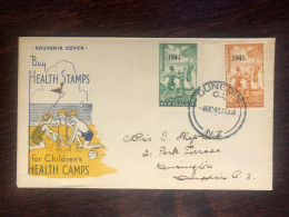 NEW ZEALAND FDC TRAVELLED COVER LETTER  1941 YEAR HEALTH MEDICINE - Lettres & Documents