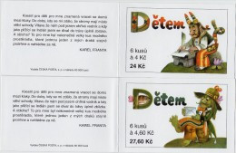 2 Carnets De 6 Timbres + 4 Coupons YT C 180 181 Pour Les Enfants 1998 / Booklet Michel MH 59 60 (187/188) - Nuovi