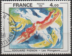 FRANCE Tableau. YVERT N° 2168 (used) Oblitéré//Les Plongeurs De Edouard Pignon - Used Stamps