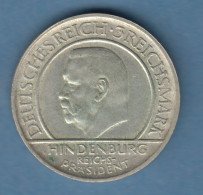 Weimarer Republik Gedenkmünze 3 Mark Schwurhand D 1929 Vorzüglich  - Autres & Non Classés