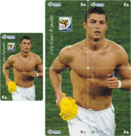 F13004 China Phone Cards Football FIFA World Cup 2010 Cristiano Ronaldo Puzzle 75pcs - Deportes