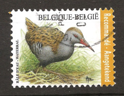Belgique Belgie 2017 N° 4641 O Courant, Oiseau, Rallus Aquaticus, Râle D'eau, Waterral, Omnivore, Migrateur, Bird - Usados