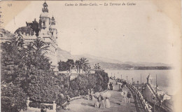 MONACO. CPA   CASINO DE MONTE- CARLO. LA TERRASSE DU CASINO. ANNÉE 1905 + TEXTE + TIMBRE - Casino