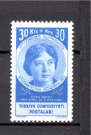 Turkey 1935 Women/Sigrid Undset Stamp (Michel 997) MLH - Nuevos