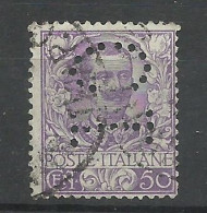 Italie     N ° 38  Perforé  CI     Oblitéré  B/TB   Voir Scans    Soldé       à Saisir En L'état  ! ! ! - Oblitérés