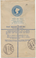 GB 1889 Superb QV 2d Postal Stationery Registered Env Uprated With Jubilee 2 1/2d (3, One Stamp Faults; Postage 9 1/2d = - Brieven En Documenten