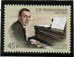 Russia 2023 . S.Rachmaninoff. Composer. 1v. - Unused Stamps