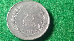 TÜRKİYE 1963   25   KURUŞ - Turquie