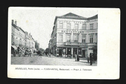 Bruxelles Porte Louise Flora Hotel Restaurant Propr. J.Tielemans Brussel Htje - Cafés, Hotels, Restaurants