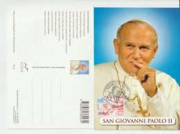 San Giovanni Paolo II. St Jean Paul II, Carte Postale "L'Osservatore Romano" Carte-Maximum - Vatican