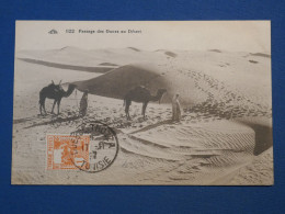 C TUNISIE  BELLE CARTE   1927    PETIT BUREAU DUESSE THOZZA  A  PARIS  FRANCE + DUNES  +AFF. INTERESSANT+ - Brieven En Documenten