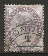 GRANDE-BRETAGNE: Obl., N° YT 73, TB - Used Stamps