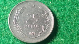 TÜRKİYE 1973   25   KURUŞ - Turquie