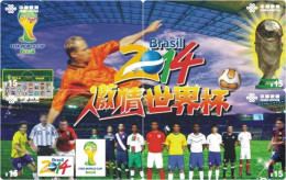 F13012 China Phone Cards Football 2014 FIFA World Cup Brazil Puzzle 70pcs - Deportes