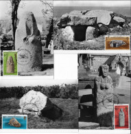 Guernesey 1977 Y&T 144 à 147. Cartes Maxima, Monuments - Prehistorie