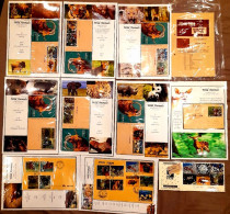 BHUTAN 1970 RARE COLLECTION Of WILD ANIMALS 3d Brochure + 13v SET + 6 Off FDC's + 2 Agency FDC + 2 Regd POSTAL USED CVR - Chimpancés