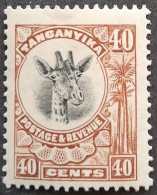 Tanganyika 1922 Animal Girafe Giraffe Yvert 7 ** MNH - Giraffen