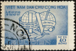 Vietnam Nord 1957. ~  YT 123 - 4è Congrès Syndicats Ouvriers - Viêt-Nam