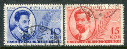 SOVIET UNION 1934 Communist Party Activists Set Of 2, Fine Used.  Michel 474-75 - Used Stamps