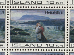 1971 Pour Les Réfugiés.  Yv. 403. X 10 Ex.  Tableau Islandais - Ongebruikt