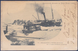 CPA Polaire Polar Pole Expédition Andrée Pole Nord 1897 Circulé - Other & Unclassified