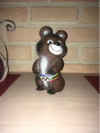 Tirelire Moscou Jeux Olympique 1980 Misha Bear Mascot Russe, Russie Moskau Piggy Bank - Obj. 'Souvenir De'