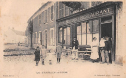La CHAPELLE-la-REINE (Seine-et-Marne) - Café-Restaurant Boudin - Ecrit (2 Scans) - La Chapelle La Reine