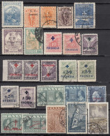 GRIECHENLAND  -  Zwangszuschlagmarken - Partie 25x  Used +* - Revenue Stamps