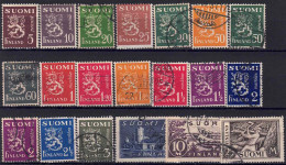 YT 141 à 155 - Used Stamps