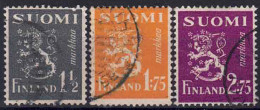 YT 222 à 224 - Used Stamps