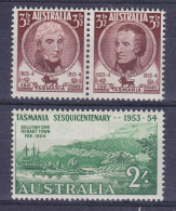 Australia 1953 Mi. 238-40, Tasmania Sesquicentenary, Complete Set, MH* - Neufs