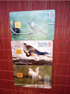 3 Phonecards Birds Used Rare - Other & Unclassified