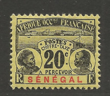 SENEGAL TAXE N° 7 NEUF*  CHARNIERE / Hinge / MH - Segnatasse