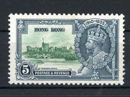 H-K  Yv. N° 133 SG N°134 *  5c Jubilé George V Cote 11< Euro BE  2 Scans - Nuevos