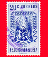 VENEZUELA - Usato - 1952 - Stemma Dello Stato Di Lara - Arms - 20 - Venezuela