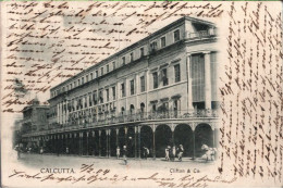 !  Alte Ansichtskarte Calcutta, Great Eastern Hotel, India, Indien, 1904, Sea Post Via Brindisi To Hamburg - Indien
