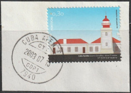 Fragment - Postmark CUBA ALENTEJO -|- Mundifil Nº 3723 . Farol Cabo Sardão - Gebraucht