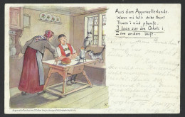 Aus Dem APPENZELLERLANDE - Wenn Mi Wib Chiba Thuet Ten'i Nüt Pfuuse - Humor - Old Postcard (see Sales Conditions)9539 - Appenzell