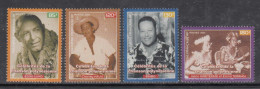 2001 French Polynesia Singers Chanteurs Music Complete Set Of 4 MNH - Neufs