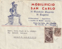 LETTERA 1955 20+6 TIMBRO BUSTO ARSIZIO (XT1989 - 1946-60: Poststempel