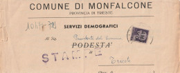 LETTERA 1947 L.1 AMG-VG COMUNE MONFALCONE (XT1895 - Marcophilia