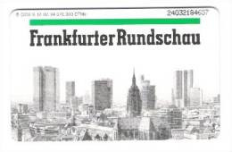 Germany - S 12/94 - Frankfurter Rundschau - Zeitung - Newspaper  - Chip Card - S-Series : Tills With Third Part Ads