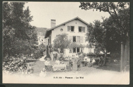 Peseux 1910 - Le Nid - Family In The Garden.  - Autres & Non Classés