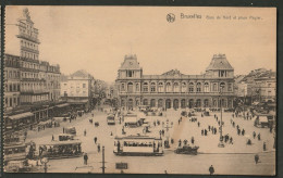 Bruxelles 1923 - Gare Du Nord Et Place Rogier - Levendig, Animé - Altri & Non Classificati