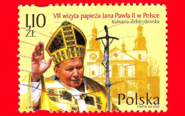 POLONIA - Usato - 2002 - 7a Visita Di Papa Giovanni Paolo II - Kalwaria Zebrzydowska - 1.10 - Used Stamps