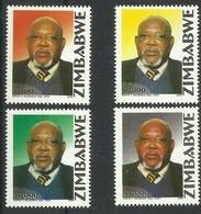 ZIMBABWE 2004 1st DEATH ANNIVERSARY OF SIMON V. MUZENDA SET MNH - Zimbabwe (1980-...)