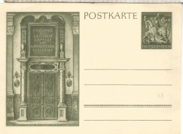 ALEMANIA 3 REICH ENTERO POSTAL REICHEN KAPELE - Monumenti