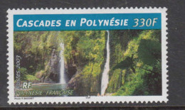 2003 French Polynesia Cascades Waterfalls  EMBOSSED  Complete Set Of 1 MNH - Neufs