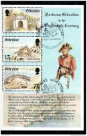 GIBILTERRA - GIBRALTAR - FOGLIETTO FRANCOBOLLI - STAMPS SHEET - THE FORTRESS - 1983 - Gibraltar